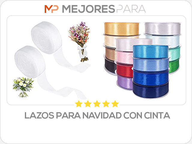 lazos para navidad con cinta