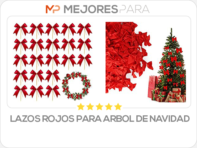 lazos rojos para arbol de navidad