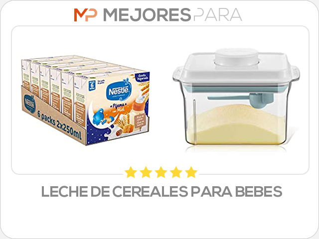 leche de cereales para bebes