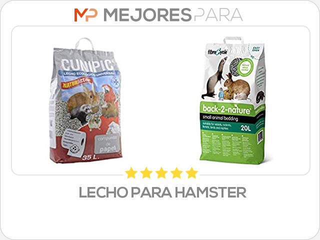 lecho para hamster