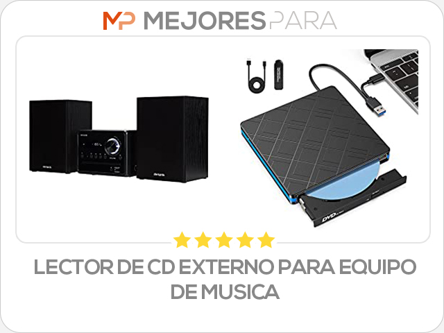 lector de cd externo para equipo de musica