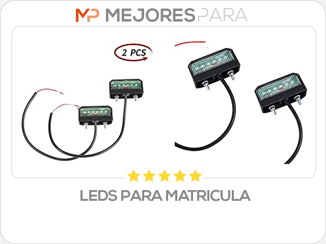 leds para matricula