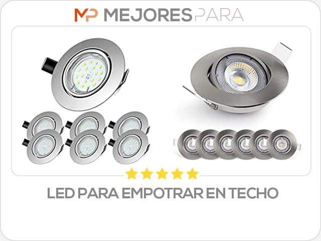 led para empotrar en techo