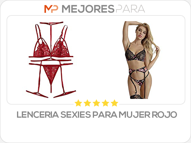 lenceria sexies para mujer rojo