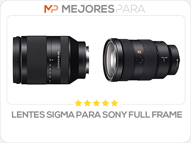 lentes sigma para sony full frame