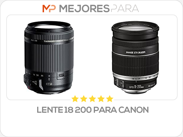 lente 18 200 para canon