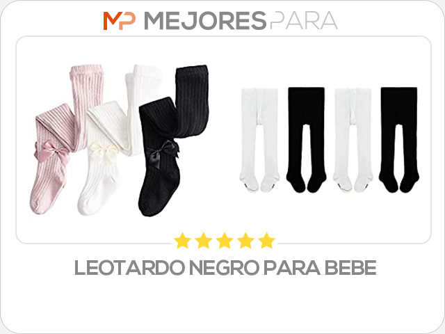 leotardo negro para bebe