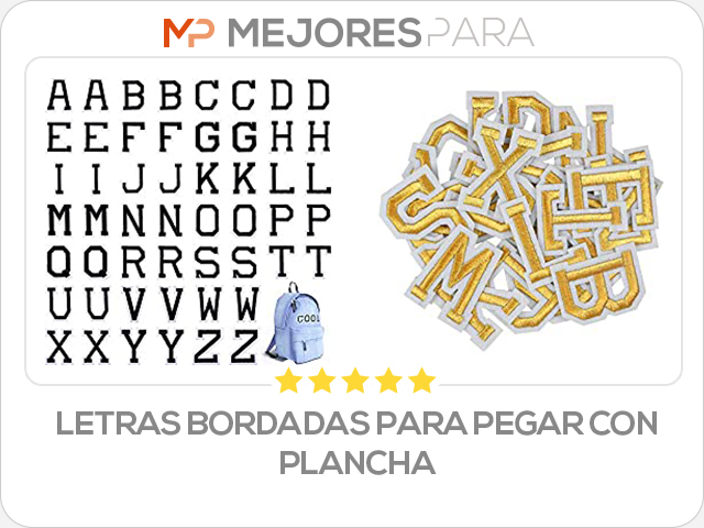 letras bordadas para pegar con plancha