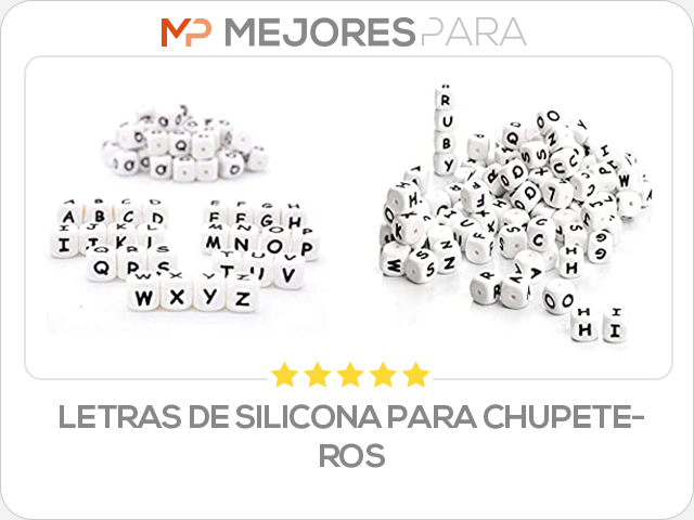 letras de silicona para chupeteros