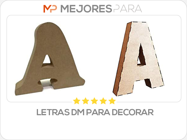 letras dm para decorar