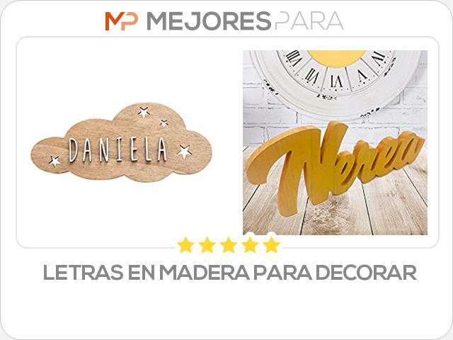 letras en madera para decorar