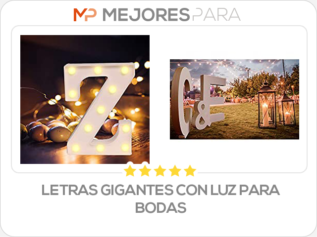 letras gigantes con luz para bodas