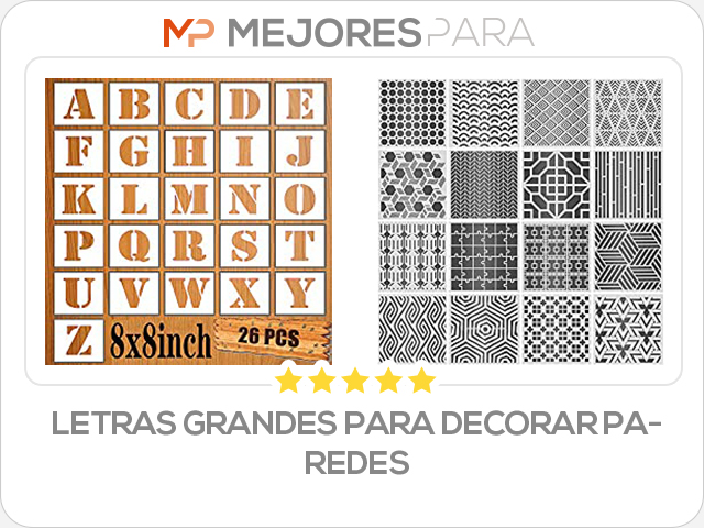 letras grandes para decorar paredes