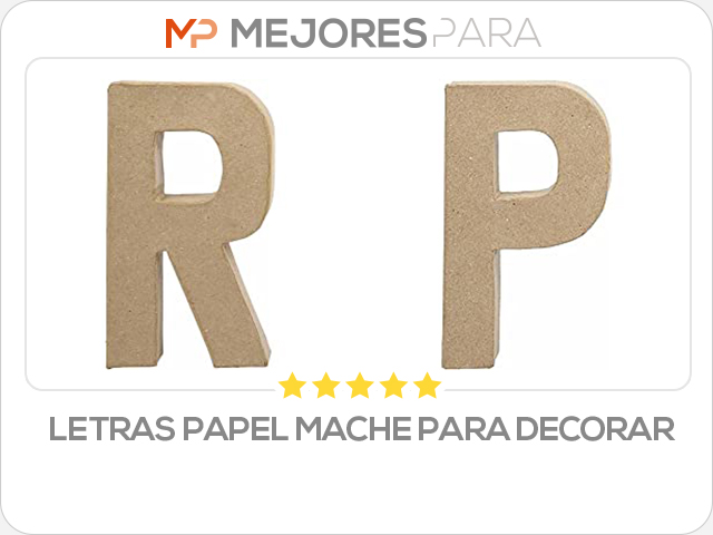 letras papel mache para decorar