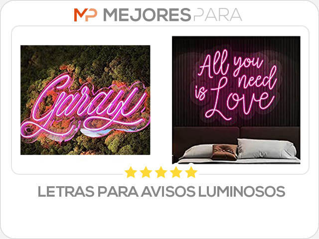 letras para avisos luminosos