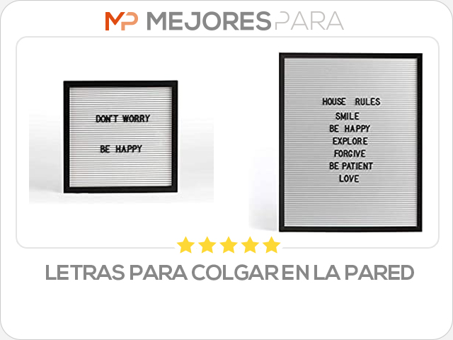 letras para colgar en la pared