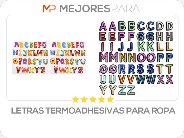 letras termoadhesivas para ropa