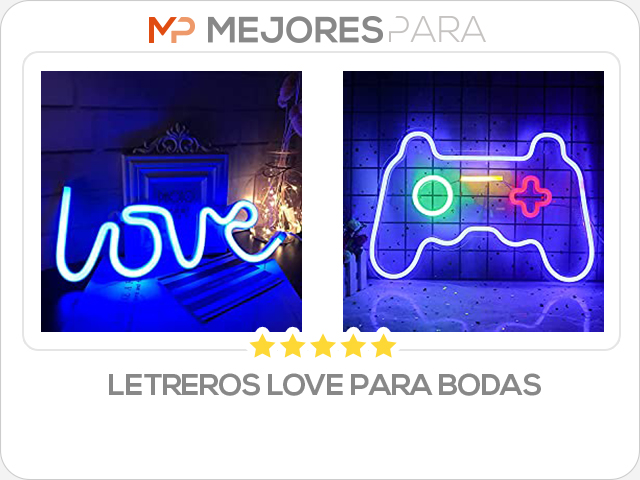 letreros love para bodas