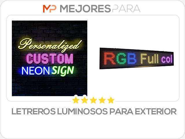 letreros luminosos para exterior