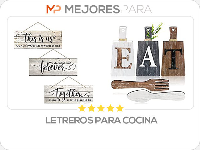 letreros para cocina