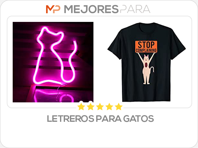 letreros para gatos