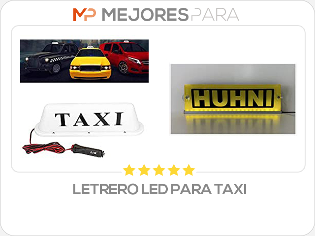 letrero led para taxi