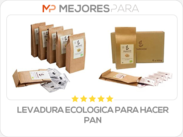 levadura ecologica para hacer pan