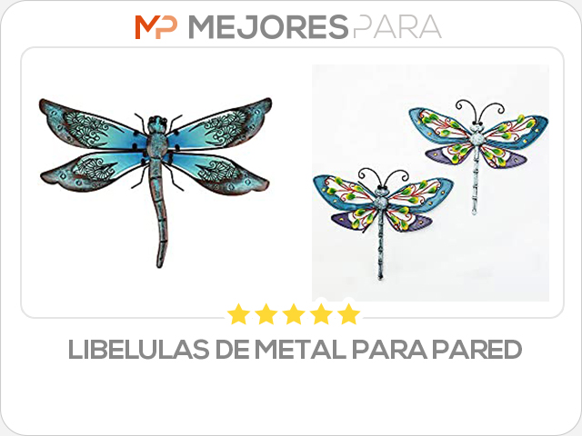 libelulas de metal para pared