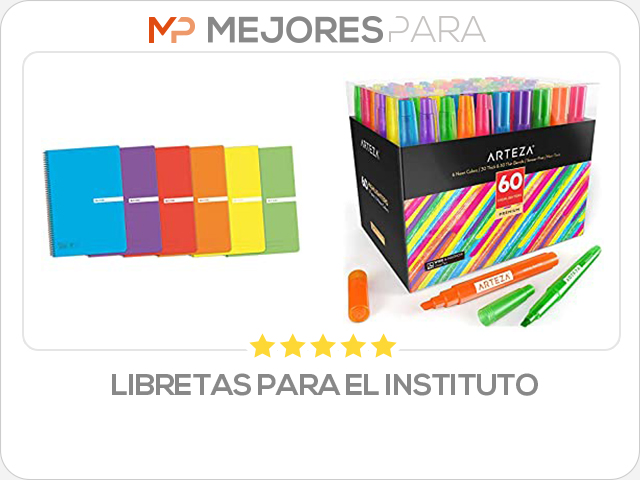 libretas para el instituto