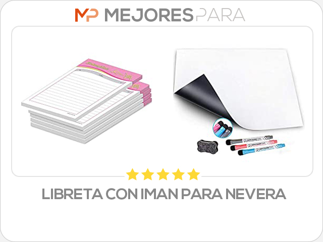 libreta con iman para nevera