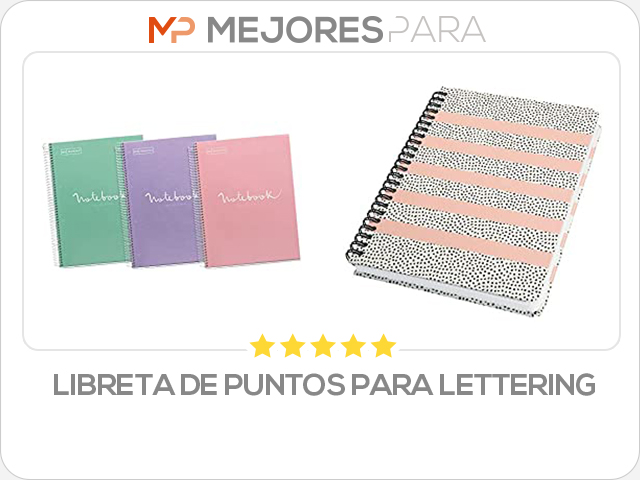 libreta de puntos para lettering