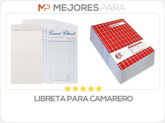 libreta para camarero