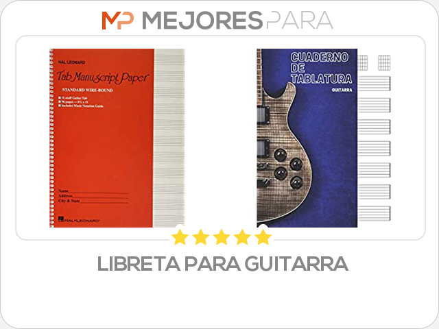 libreta para guitarra