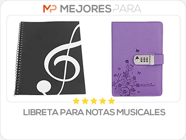 libreta para notas musicales