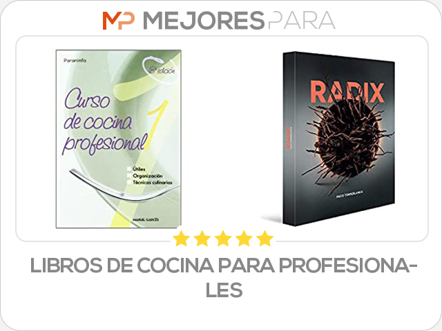 libros de cocina para profesionales