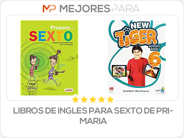 libros de ingles para sexto de primaria