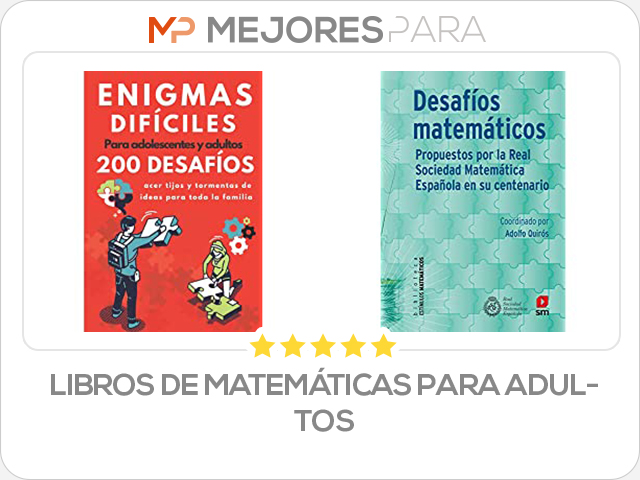 libros de matemáticas para adultos