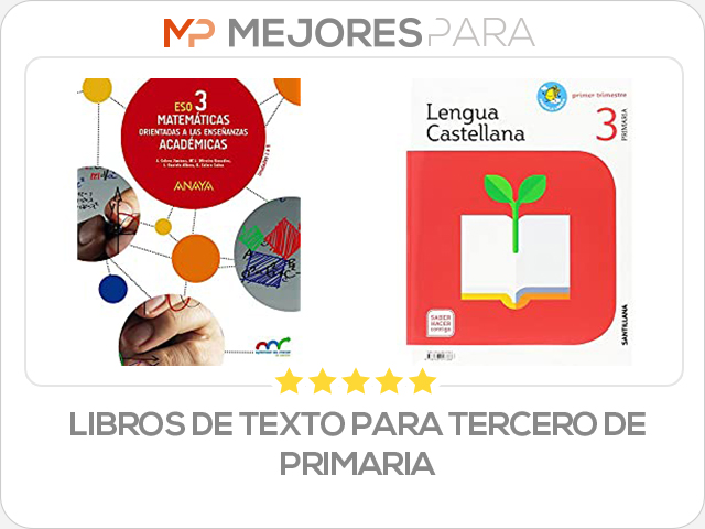 libros de texto para tercero de primaria