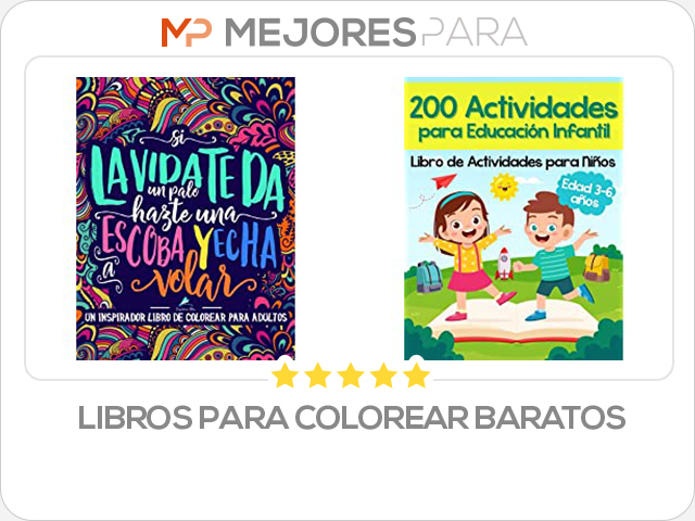 libros para colorear baratos