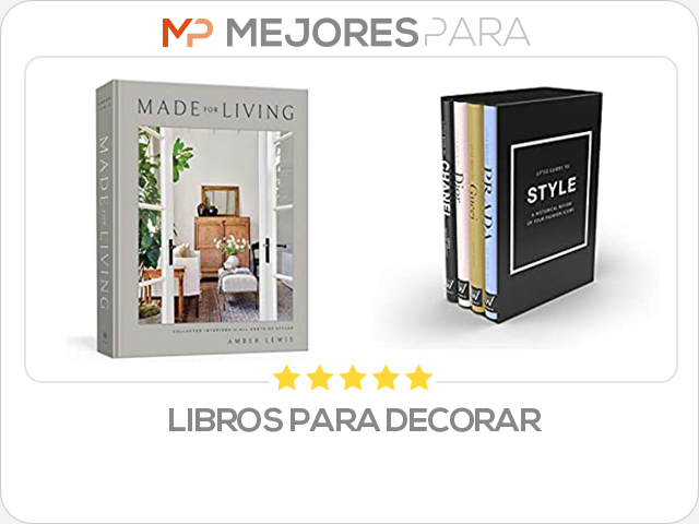 libros para decorar