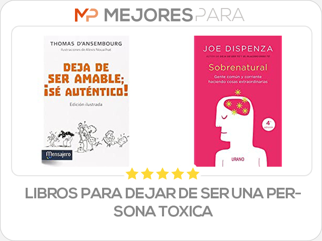 libros para dejar de ser una persona toxica