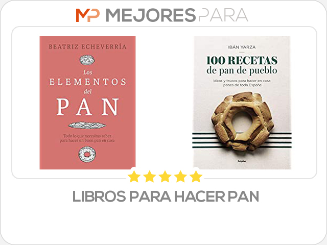 libros para hacer pan