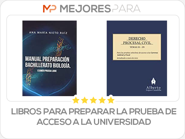 libros para preparar la prueba de acceso a la universidad