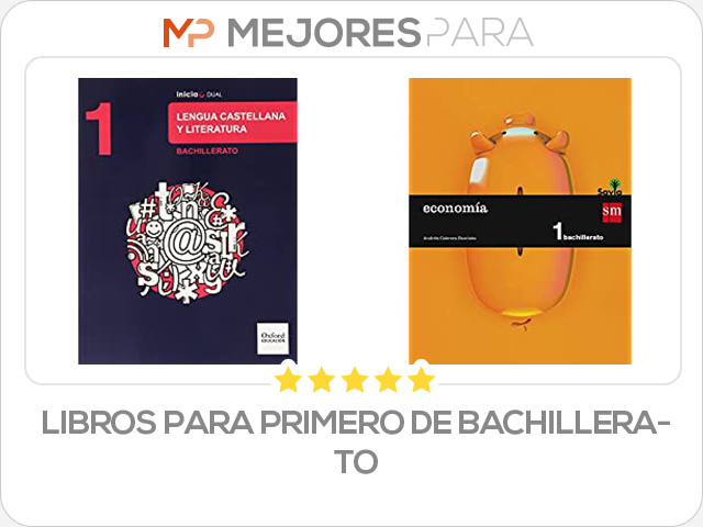 libros para primero de bachillerato