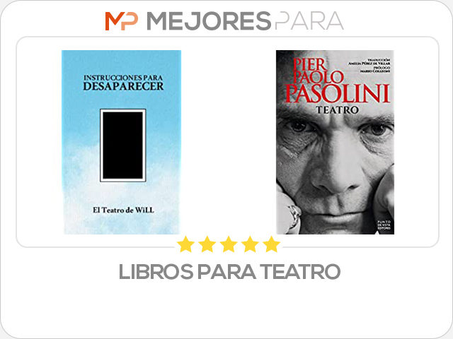 libros para teatro