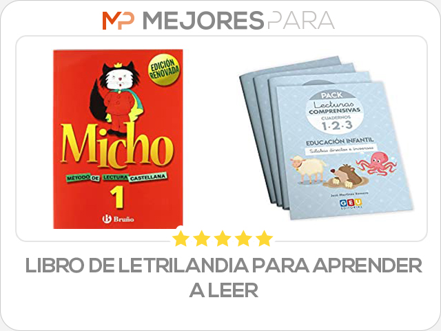 libro de letrilandia para aprender a leer