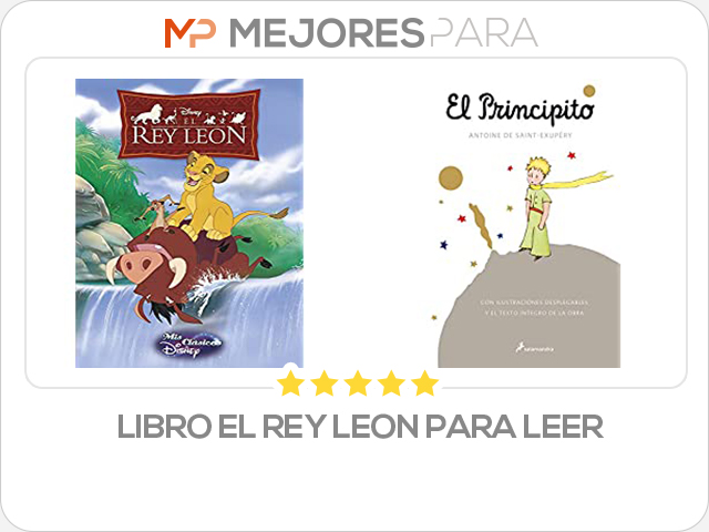 libro el rey leon para leer