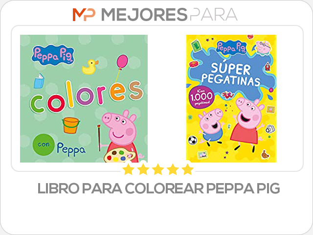 libro para colorear peppa pig