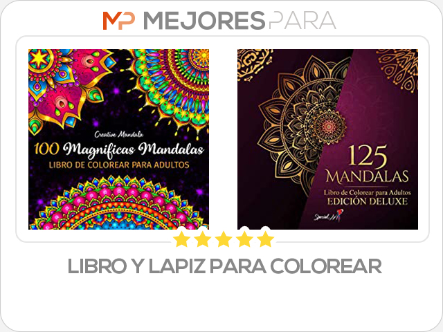 libro y lapiz para colorear