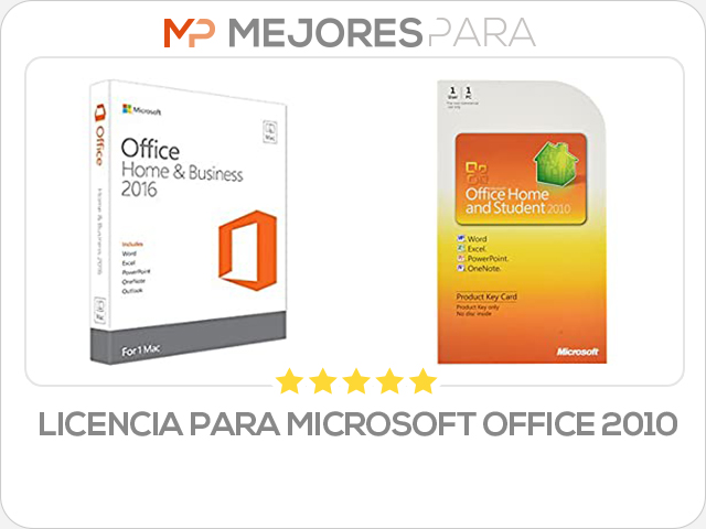 licencia para microsoft office 2010